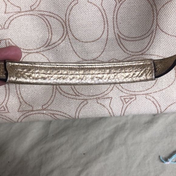 Coach Signature Gold Glitters Sparkly - Picture 12 of 16